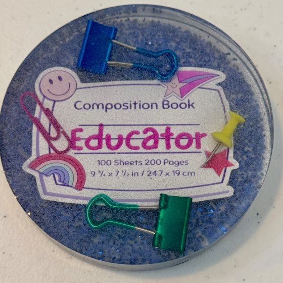 Educator blue coaster